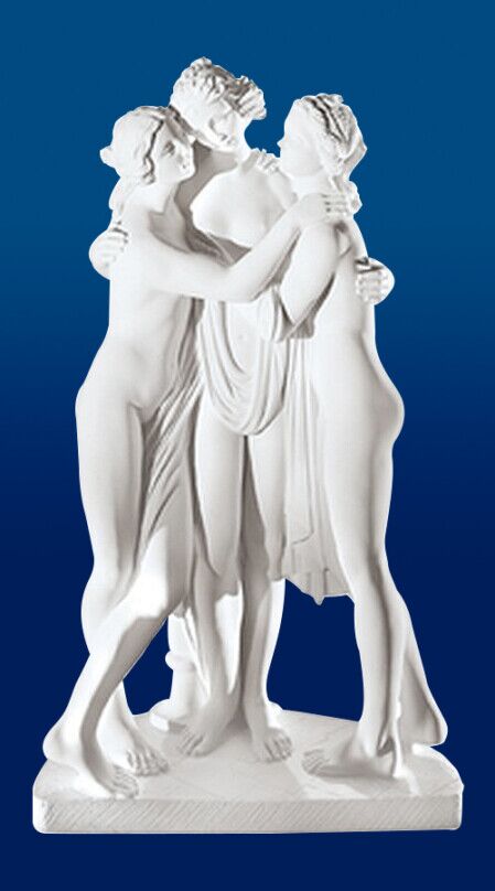 1035/KX - LE TRE GRAZIE CANOVA IN POLVERE DI MARMO DI CARRARA