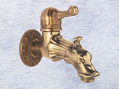 0205C/2P - RUBINETTO CORTO CON ROSONE (1/2")
