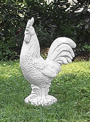5776/C/DG - GALLO IN MARMO CEMENTO