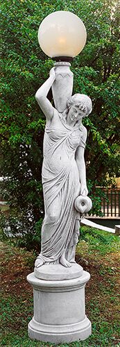 ST1242/DG - VENERE LUISELLA IN MARMO CEMENTO CON LAMPADA