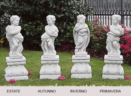 STP38/B - STP39/B - STP40/B - STP41/B - PUTTI STAGIONI IN MARMO CEMENTO