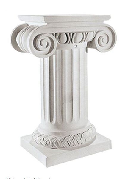 1237/KX - CAPITELLO ALTO IN POLVERE DI MARMO DI CARRARA