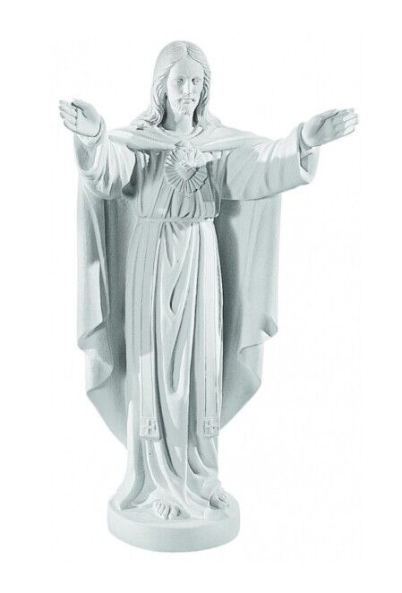 130/KOS - SACRO CUORE DI GESÙ IN POLVERE DI MARMO DI CARRARA