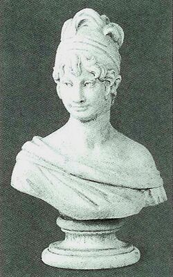 477/S - BUSTO DI JUDITH IN MARMO CEMENTO