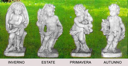 232/S - 233/S - 234/S - 235/S - PUTTI STAGIONI IN MARMO CEMENTO
