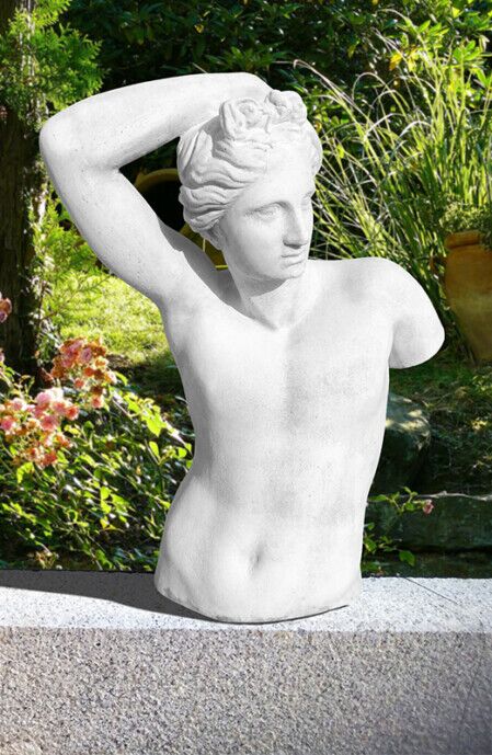 BU35/B - BUSTO DI APOLLO IN MARMO CEMENTO