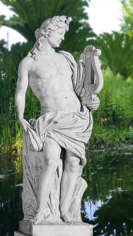 KL7001/DG - STATUA DI APOLLO IN MARMO CEMENTO