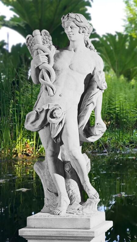 KL7003/DG - STATUA DI MERCURIO IN MARMO CEMENTO