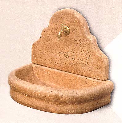 MU10/R - FONTANA A MURO BETTY IN MARMO CEMENTO