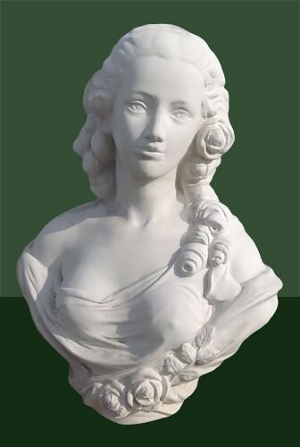 BU27/B - BUSTO DI CHARLOTTE IN MARMO CEMENTO
