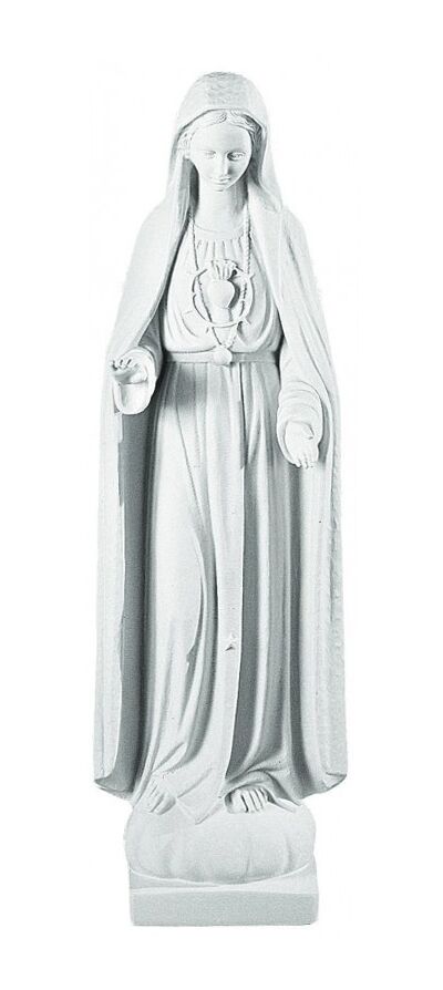 185/KOS - 216/KOS - MADONNA DI FATIMA IN POLVERE DI MARMO DI CARRARA