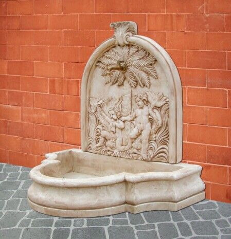 23/I - FONTANA PALMA IN MARMO CEMENTO