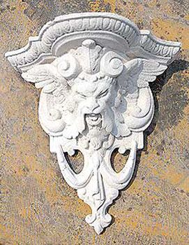 1032/S - MENSOLA DRAGO IN MARMO CEMENTO