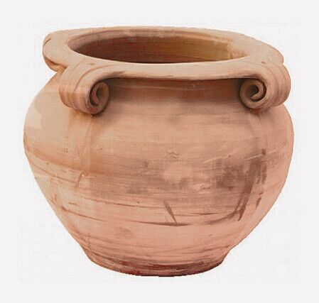 VASO QUATTRO RICCIOLI IN TERRACOTTA