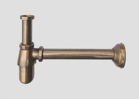 0165/B1/SP - SIFONE BRONZATO A BOTTIGLIA SENZA PILETTA (1" 1/4)