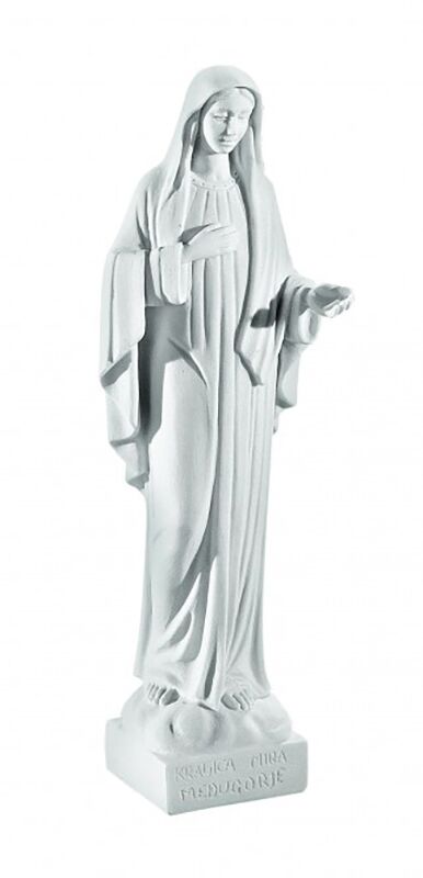2192/KOS - MADONNA DI MEDJUGORIE IN POLVERE DI MARMO DI CARRARA