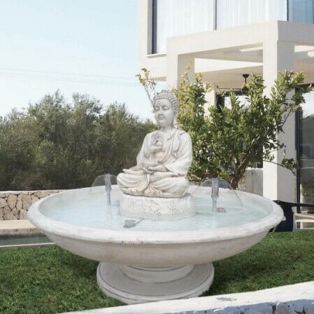 897/I - FONTANA BUDDHA IN MARMO CEMENTO