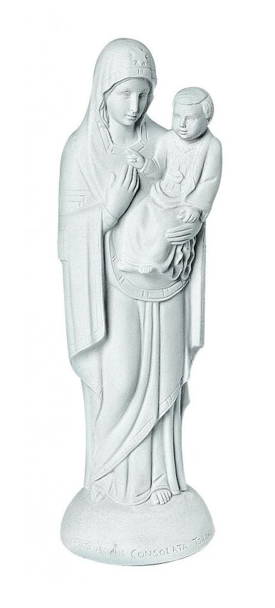 2302/KOS - BEATA VERGINE CONSOLATA IN POLVERE DI MARMO DI CARRARA