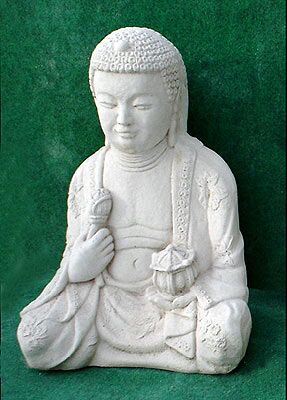 284A/S - STATUA DEL BUDDHA IN MARMO CEMENTO