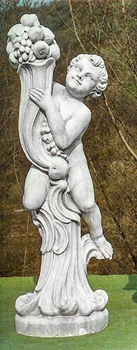 364/S - PUTTO EDOLO IN MARMO CEMENTO