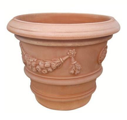 VASO FESTONATO IN TERRACOTTA