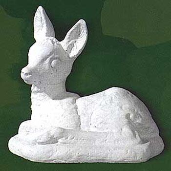 AN93/B - AN94/B - CERBIATTO BAMBI SEDUTO IN MARMO CEMENTO