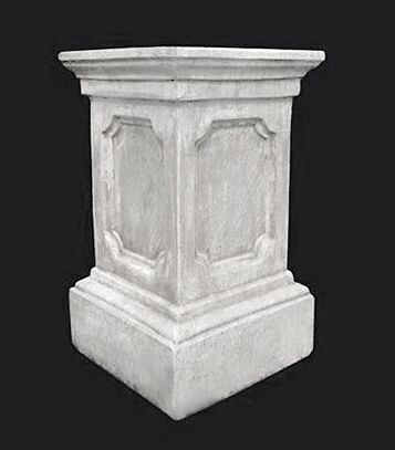 CO129/B - BASE QUADRATA ALTA IN MARMO CEMENTO