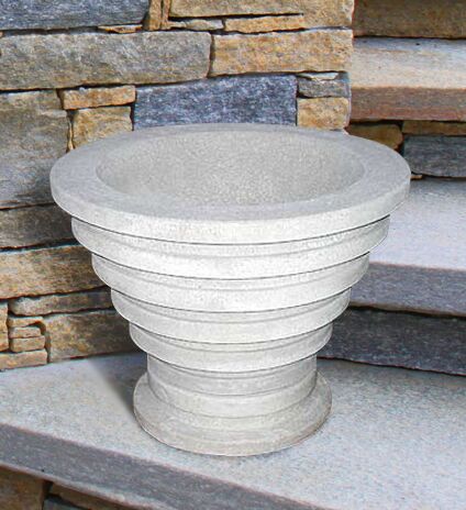 VA45/B - VASO CERCHI IN MARMO CEMENTO