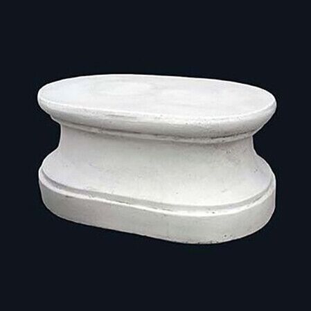 CO11/B - BASE OVALE LISCIA IN MARMO CEMENTO