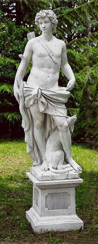 301/S - STATUA APOLLO IN MARMO CEMENTO