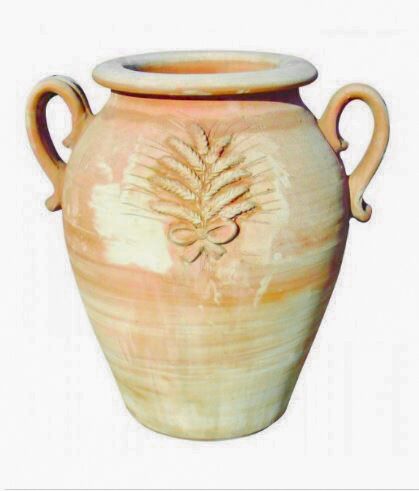 ANFORA CON SPIGA IN TERRACOTTA