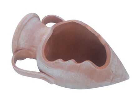 ANFORA TAGLIATA IN TERRACOTTA