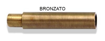 TUBO DI PROLUNGA IN OTTONE - BRONZATO