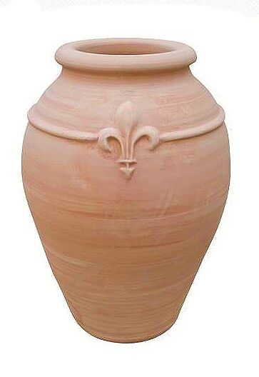 T03171/MR - ORCIO CON GIGLIO IN TERRACOTTA