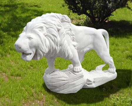 780/S - LEONE SIMBA IN MARMO CEMENTO