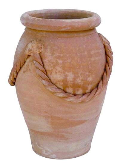 T02650/MR - ORCIO CON CORDONE IN TERRACOTTA