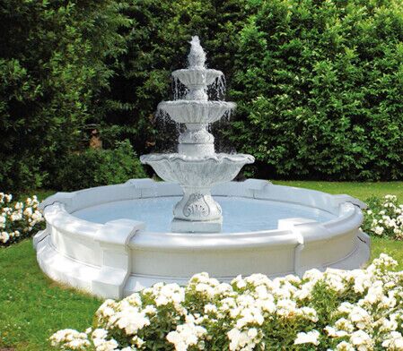 963-FF/I - FONTANA A CASCATE FLORIDA IN MARMO CEMENTO