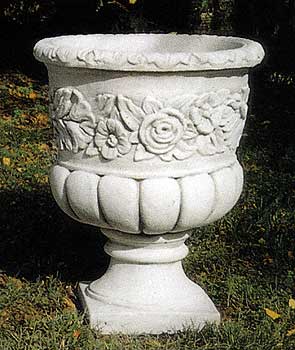 1240/DA - VASO DUCALE GRANDE IN MARMO CEMENTO