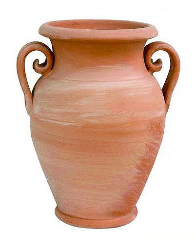 ANFORA CON MANICI IN TERRACOTTA