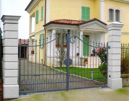 817/I - PILASTRO GONZAGA GRANDE IN MARMO CEMENTO
