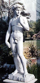 307D/S - DAVID DI MICHELANGELO IN MARMO CEMENTO