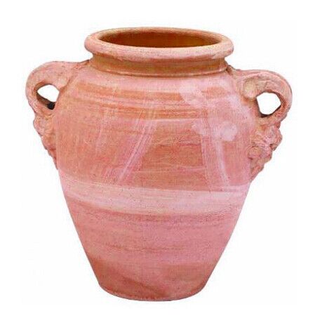 ANFORA LISCIA 2 MANICI IN TERRACOTTA