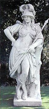 STG11/B - STATUA DI MINERVA IN MARMO CEMENTO