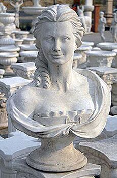 BU26/B - BUSTO DI BRIGITTE IN MARMO CEMENTO