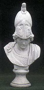 460/S - BUSTO DI MINERVA IN MARMO CEMENTO