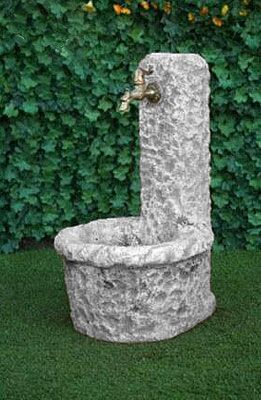 1742/DA - FONTANA VEDOVELLA CHIARA BASSA IN MARMO CEMENTO