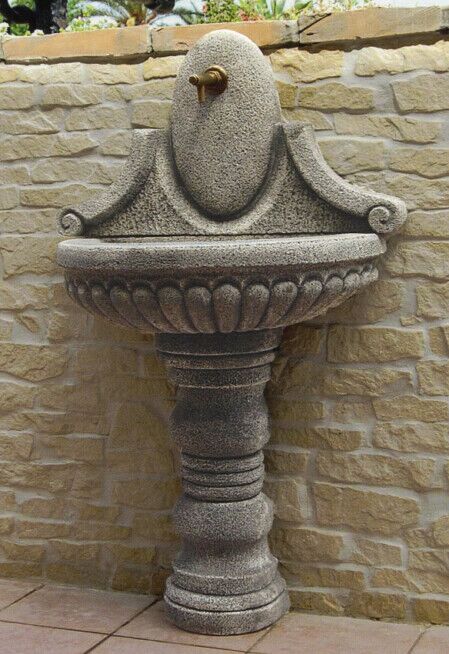 10121/AP - FONTANA A MURO TEBE IN MARMO CEMENTO
