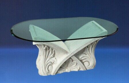 1383/K - BASE FLORIS IN POLVERE DI MARMO