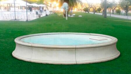 989/B/I - CONTORNO FONTANA MIAMI IN MARMO CEMENTO