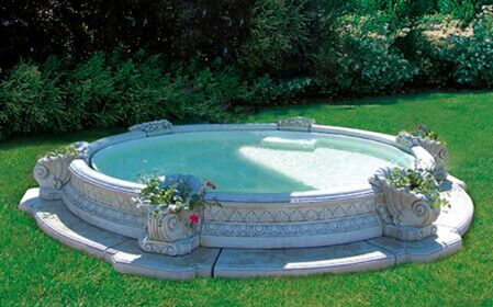 903/B/I - CONTORNO FONTANA BALI IN MARMO CEMENTO